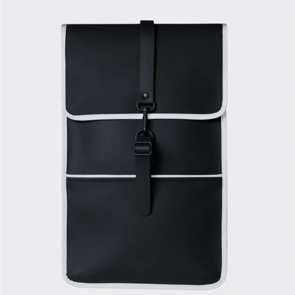 NWT Rains Backpack Reflective in Black Color